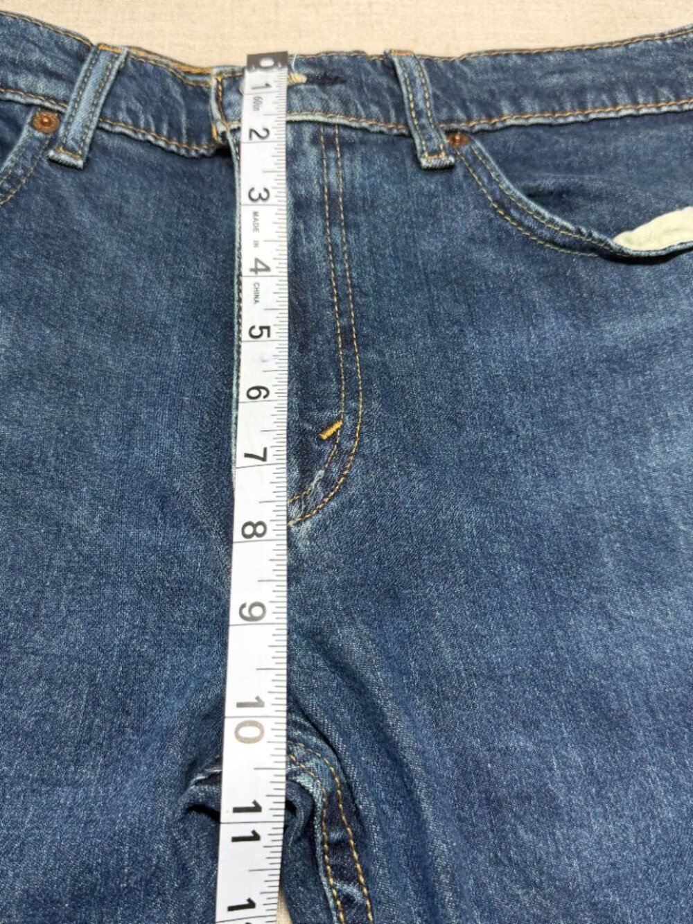 Levi’s 502 Taper Jeans Men’s 33x34 Medium Wash Stretch Denim Classic Fit - Picture 5 of 6
